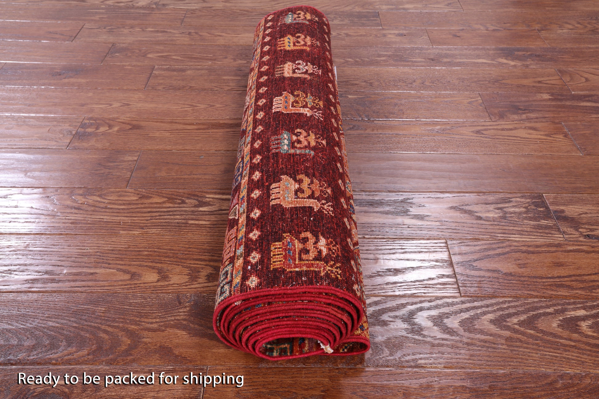 Tribal Persian Gabbeh Hand Knotted Wool Runner Rug - 2' 10" X 9' 10" - Golden Nile