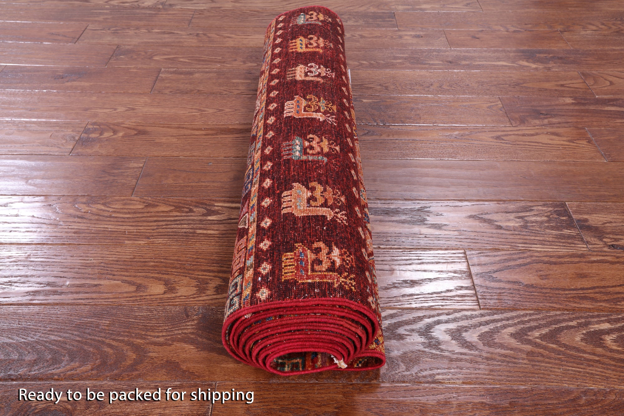 Tribal Persian Gabbeh Hand Knotted Wool Runner Rug - 2' 10" X 9' 10" - Golden Nile