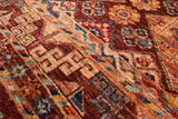Tribal Persian Gabbeh Hand Knotted Wool Runner Rug - 2' 10" X 9' 10" - Golden Nile