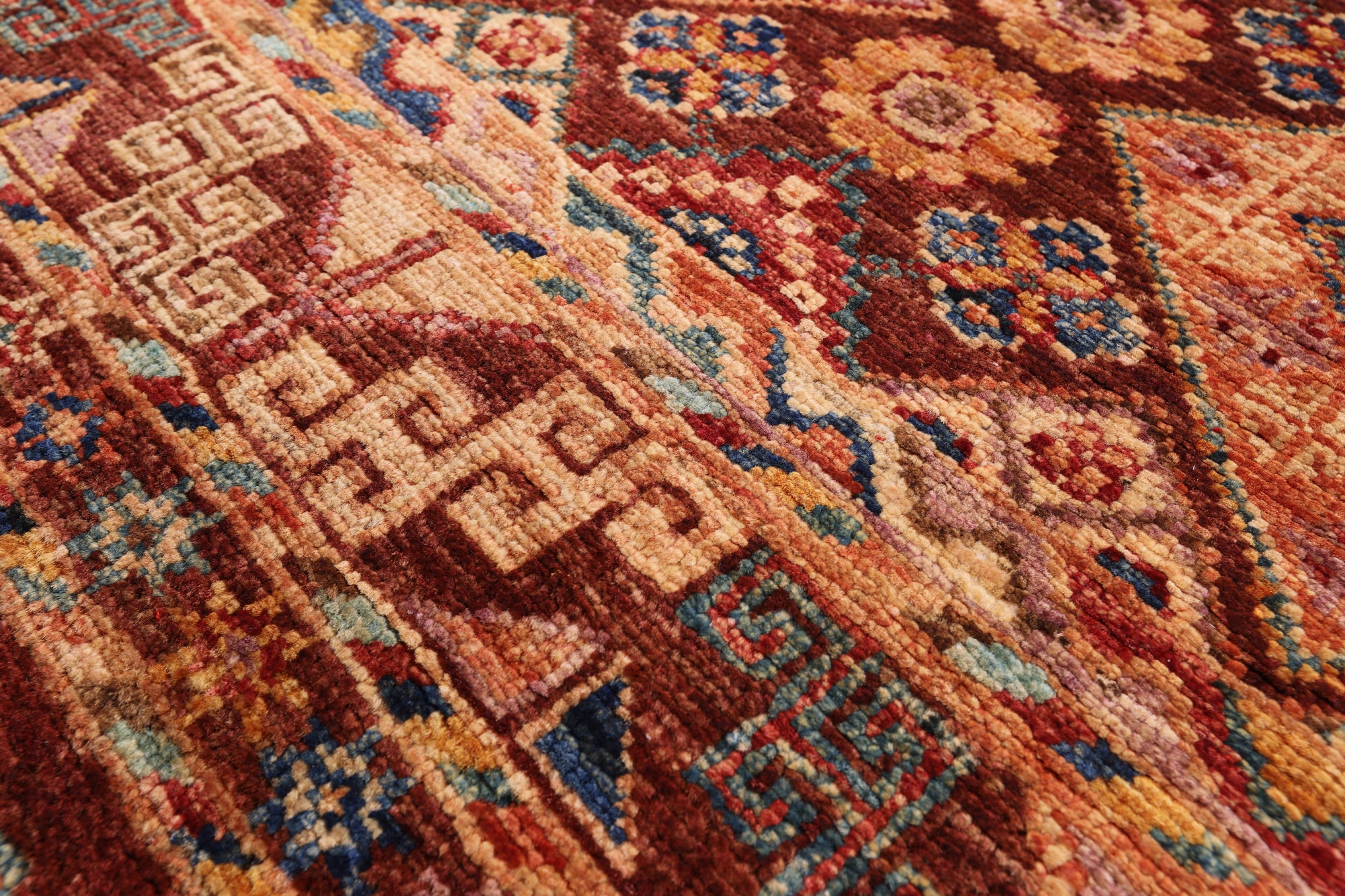 Tribal Persian Gabbeh Hand Knotted Wool Runner Rug - 2' 10" X 9' 10" - Golden Nile