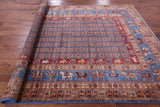 Antiqued Pazyryk Historical Design Hand Knotted Wool Rug - 6' 7" X 9' 6" - Golden Nile