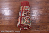 Red Garden Design Persian Handmade Wool Rug - 5' 11" X 8' 5" - Golden Nile