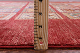 Red Garden Design Persian Handmade Wool Rug - 5' 11" X 8' 5" - Golden Nile