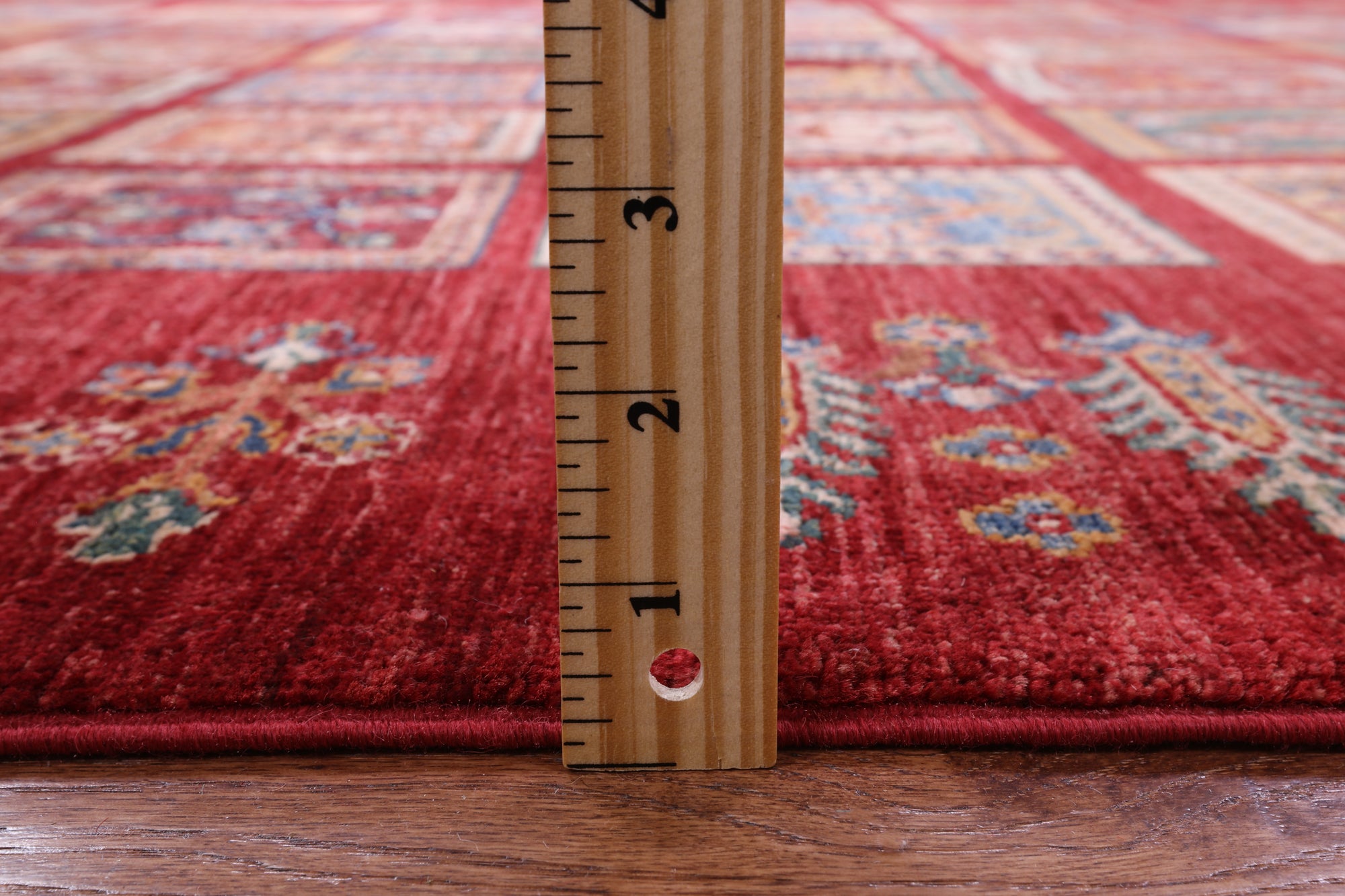 Red Garden Design Persian Hand Knotted Wool Rug - 5' 10" X 8' 1" - Golden Nile
