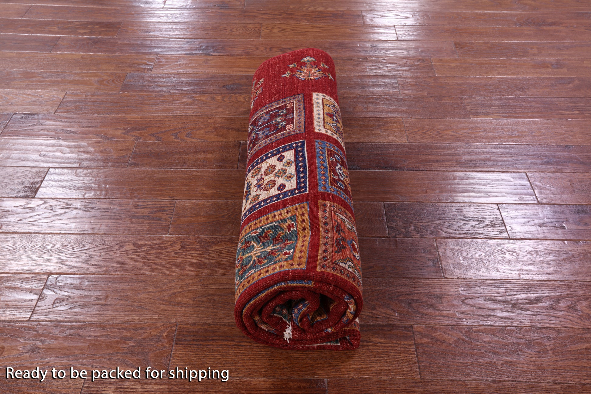 Red Garden Design Persian Hand Knotted Wool Rug - 5' 10" X 8' 1" - Golden Nile