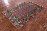 Antiqued Pazyryk Historical Design Hand Knotted Wool Rug - 3' 3" X 5' 0" - Golden Nile