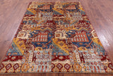 Super Kazak Hand Knotted Wool Rug - 5' 7" X 7' 11" - Golden Nile