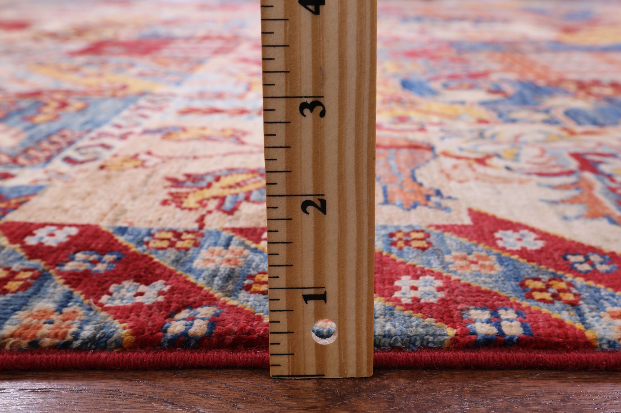 Super Kazak Hand Knotted Wool Rug - 5' 7" X 7' 11" - Golden Nile