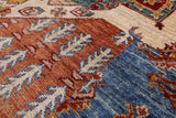 Super Kazak Hand Knotted Wool Rug - 5' 9" X 7' 9" - Golden Nile