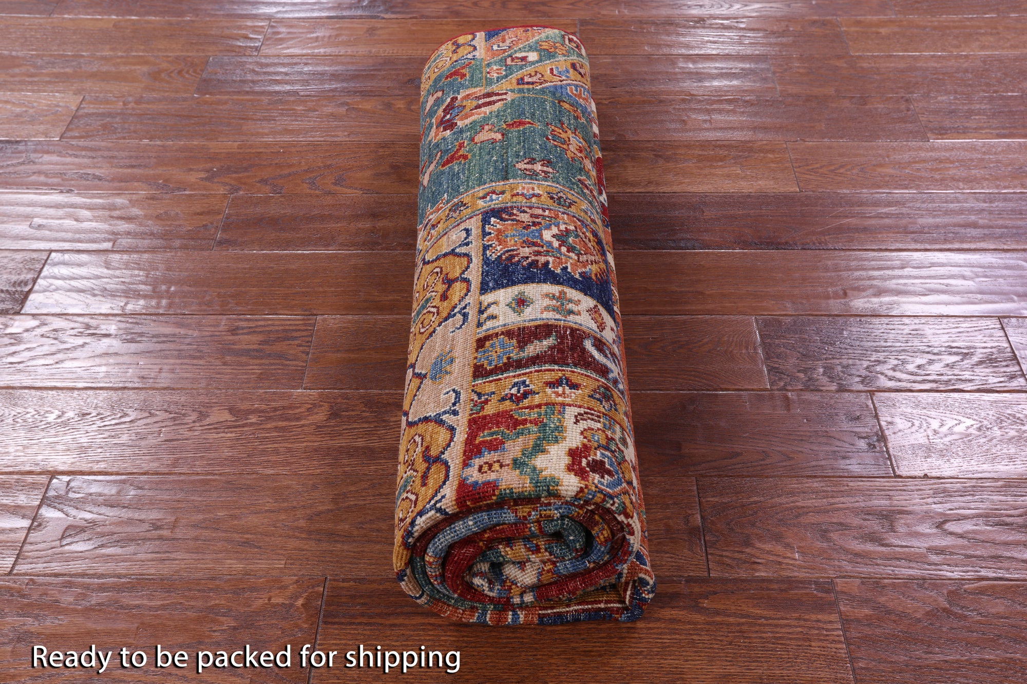 Super Kazak Hand Knotted Wool Rug - 5' 9" X 7' 9" - Golden Nile
