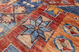 Super Kazak Hand Knotted Wool Rug - 5' 10" X 7' 9" - Golden Nile