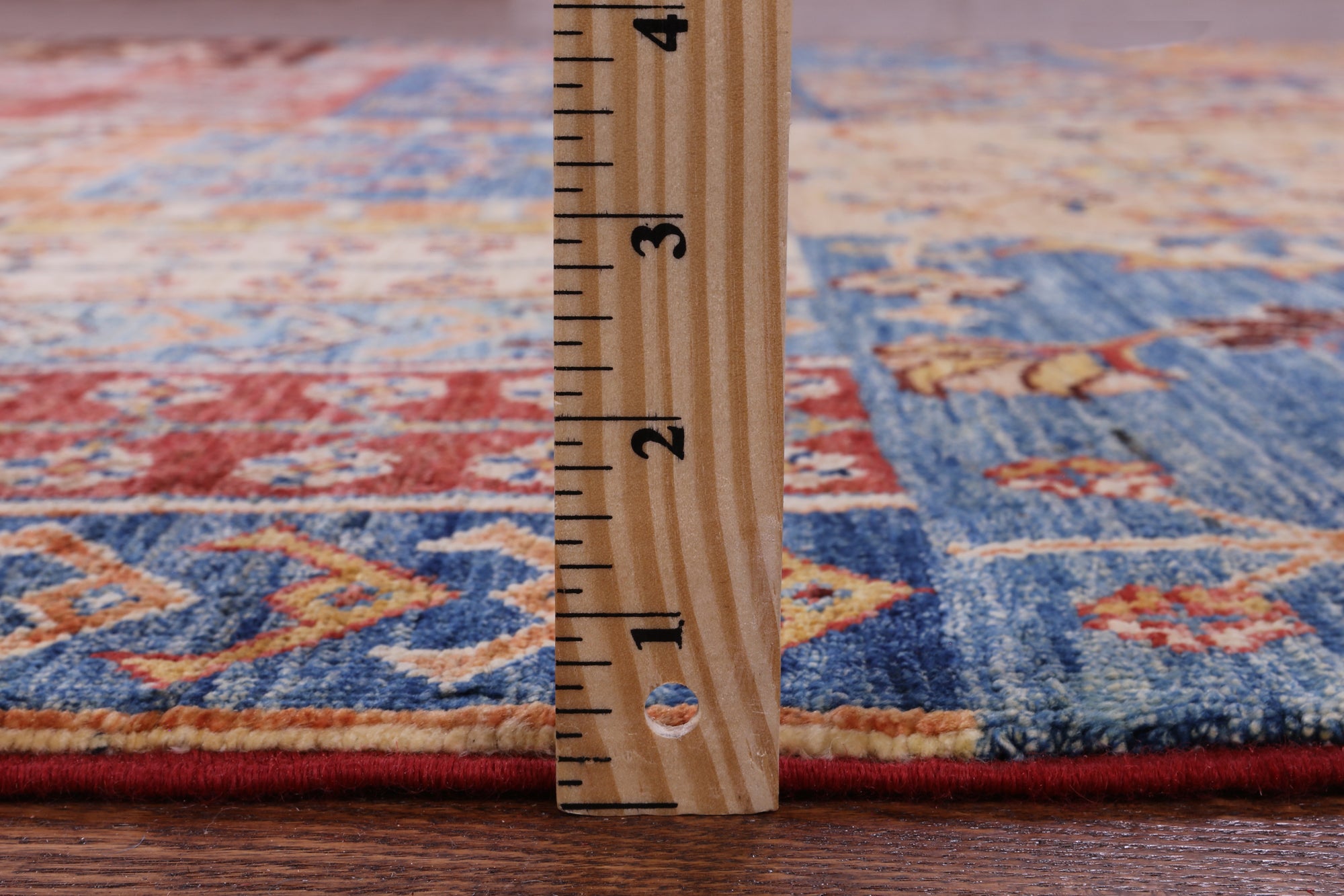 Super Kazak Hand Knotted Wool Rug - 5' 10" X 7' 9" - Golden Nile