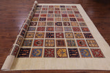 Ivory Garden Design Persian Hand Knotted Wool Rug - 10' 0" X 12' 6" - Golden Nile