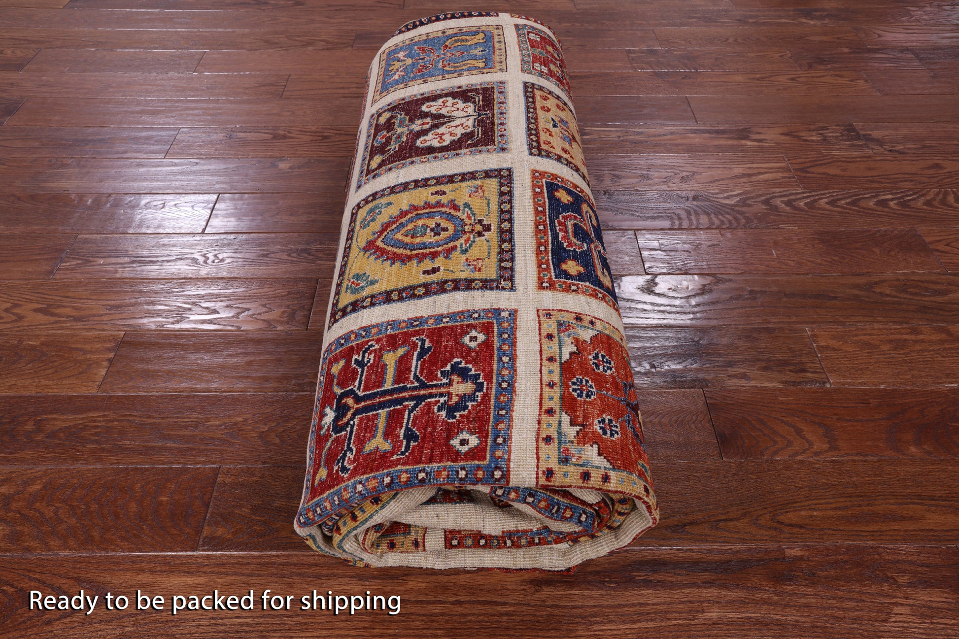 Ivory Garden Design Persian Hand Knotted Wool Rug - 10' 0" X 12' 6" - Golden Nile
