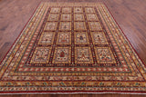 Garden Design Persian Hand Knotted Wool Rug - 8' 2" X 11' 4" - Golden Nile
