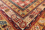 Garden Design Persian Hand Knotted Wool Rug - 8' 2" X 11' 4" - Golden Nile