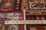 Garden Design Persian Hand Knotted Wool Rug - 8' 2" X 11' 4" - Golden Nile