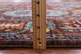 Brown Turkmen Ersari Hand Knotted Wool Rug - 5' 9" X 8' 0" - Golden Nile