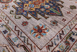 Turkmen Ersari Hand Knotted Wool Rug - 5' 9" X 7' 8" - Golden Nile