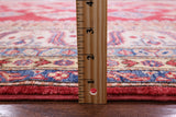 Red Super Kazak Handmade Wool Rug - 8' 1" X 9' 10" - Golden Nile