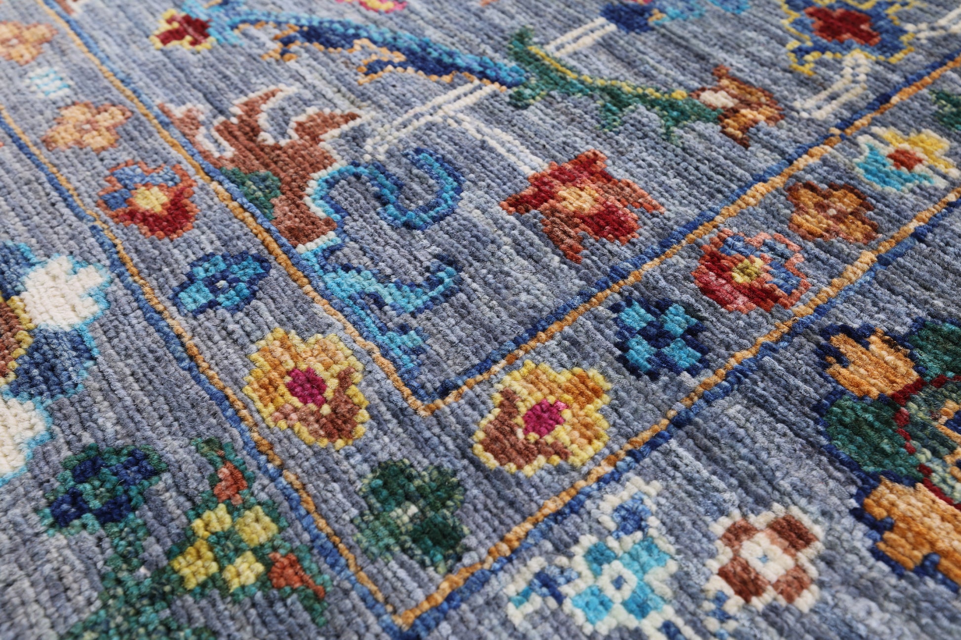 Peshawar Hand Knotted Wool Runner Rug - 2' 8" X 9' 10" - Golden Nile