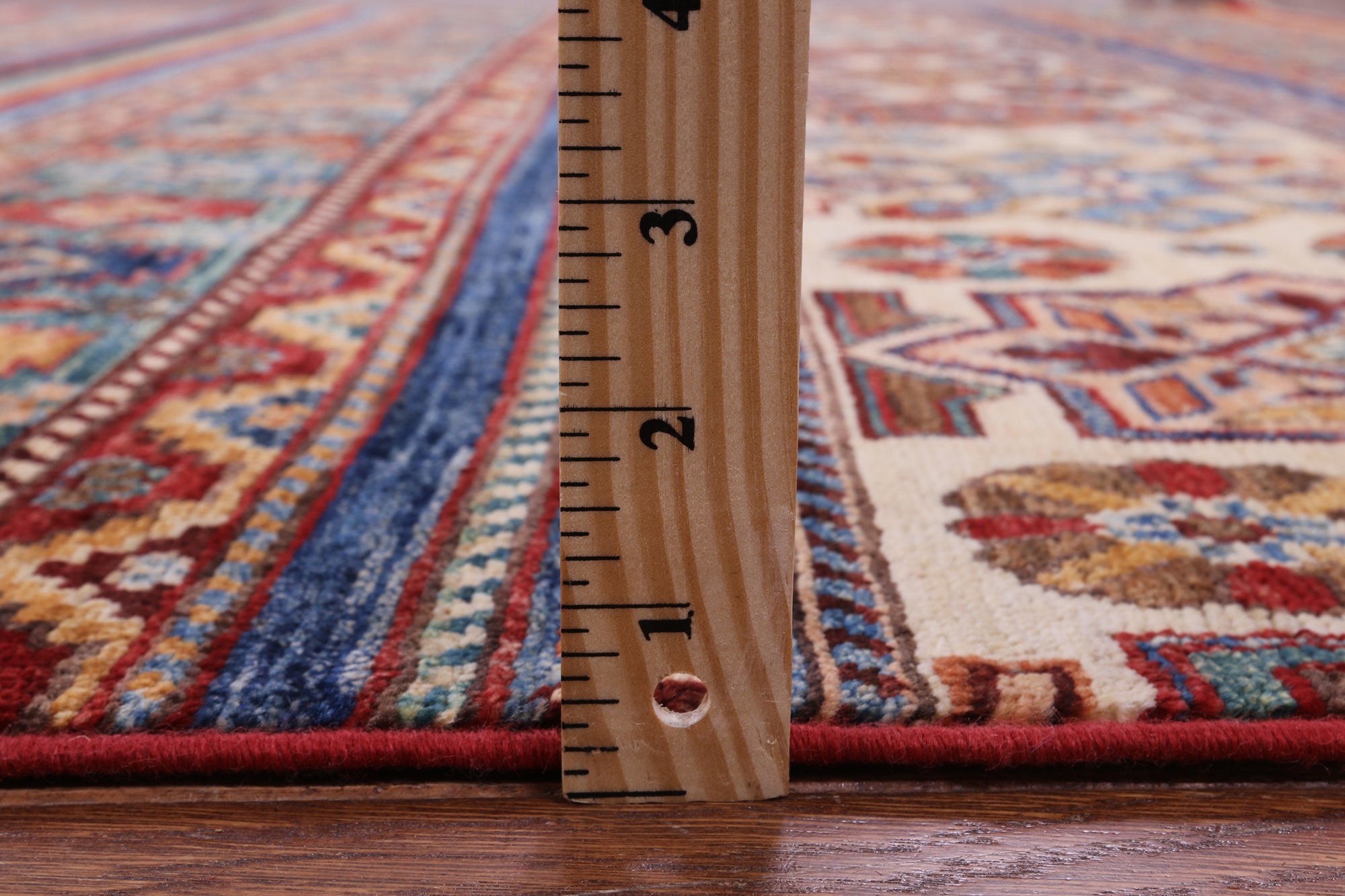 Khorjin Persian Gabbeh Handmade Wool Rug - 7' 7" X 11' 2" - Golden Nile