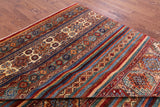 Khorjin Persian Gabbeh Handmade Wool Rug - 7' 7" X 11' 2" - Golden Nile