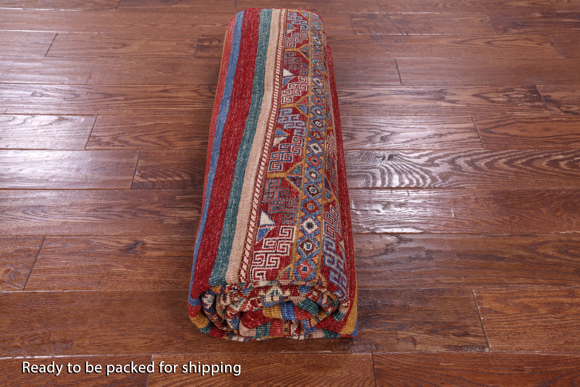 Khorjin Persian Gabbeh Handmade Wool Rug - 5' 8" X 8' 3" - Golden Nile