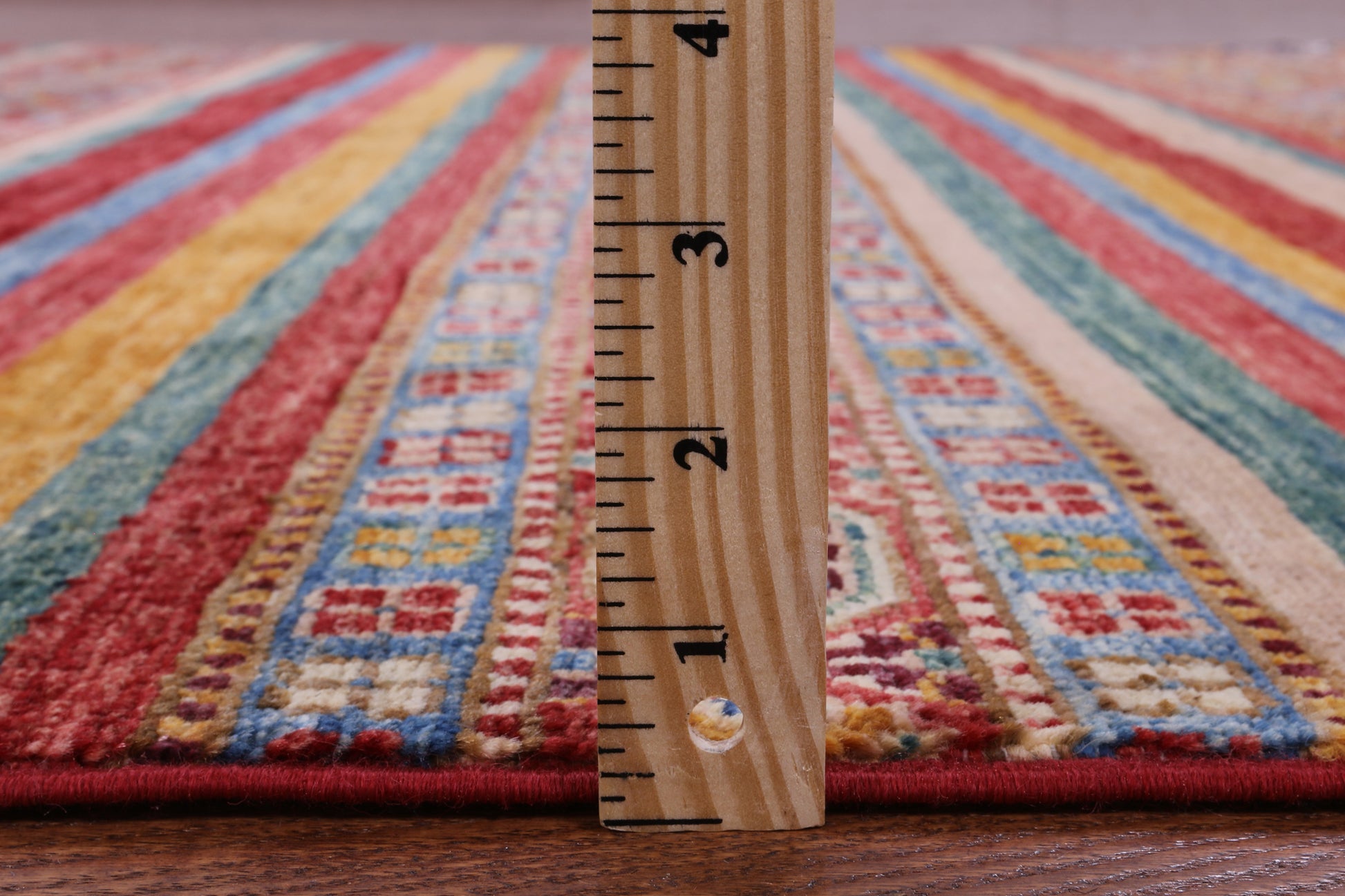 Khorjin Persian Gabbeh Handmade Wool Rug - 5' 8" X 8' 3" - Golden Nile
