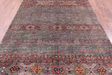 Khorjin Persian Gabbeh Hand Knotted Wool Rug - 6' 0" X 9' 1" - Golden Nile