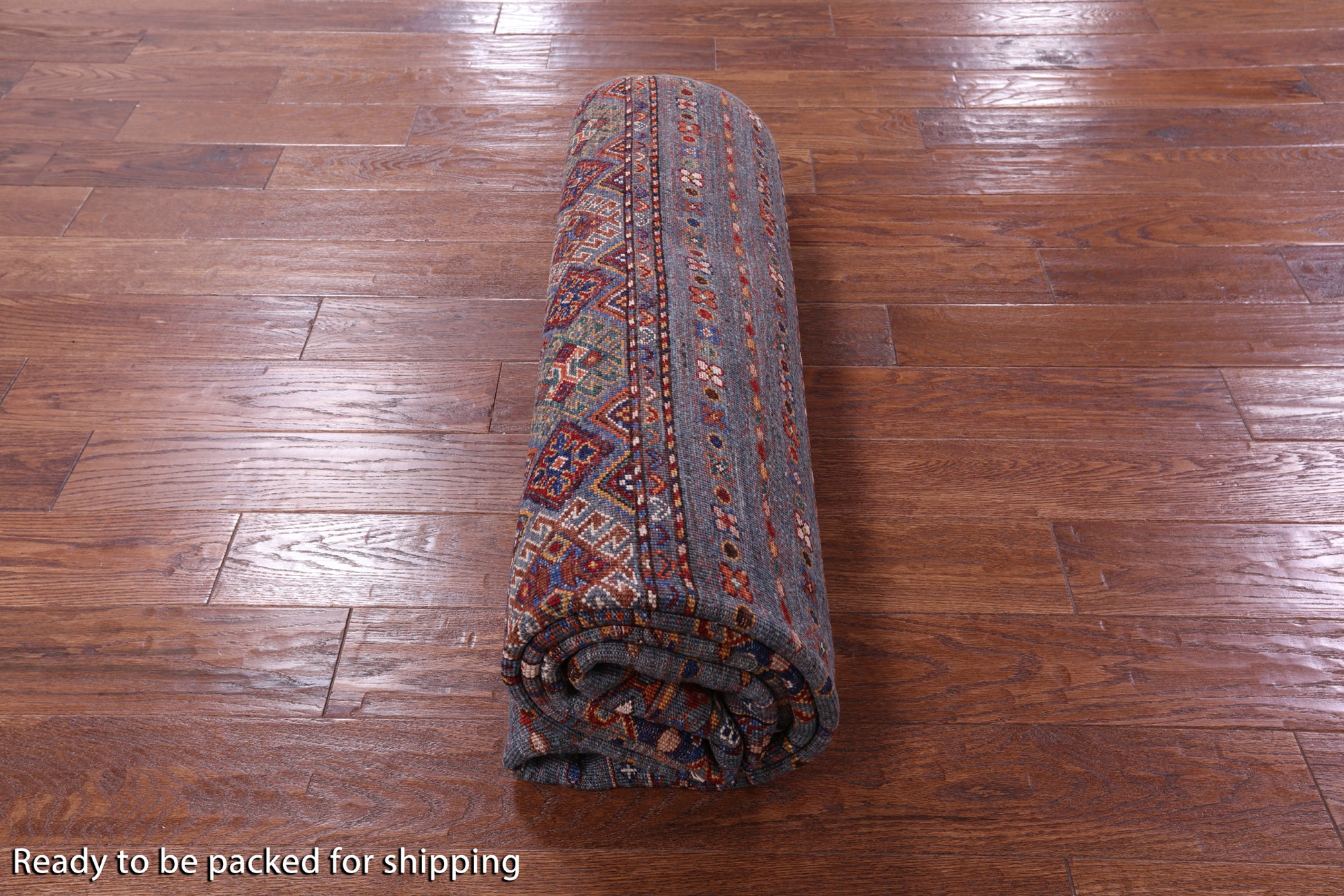 Khorjin Persian Gabbeh Hand Knotted Wool Rug - 6' 0" X 9' 1" - Golden Nile