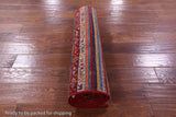 Tribal Persian Gabbeh Handmade Wool Runner Rug - 2' 6" X 11' 1" - Golden Nile
