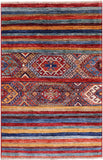 Khorjin Persian Gabbeh Hand Knotted Wool Rug - 2' 8" X 4' 0" - Golden Nile