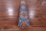 Blue Super Kazak Hand Knotted Wool Rug - 8' 11" X 12' 2" - Golden Nile