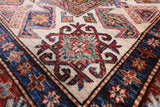 Blue Super Kazak Hand Knotted Wool Rug - 8' 11" X 12' 2" - Golden Nile