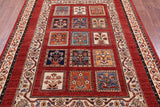 Red Garden Design Persian Hand Knotted Wool Rug - 5' 10" X 8' 0" - Golden Nile