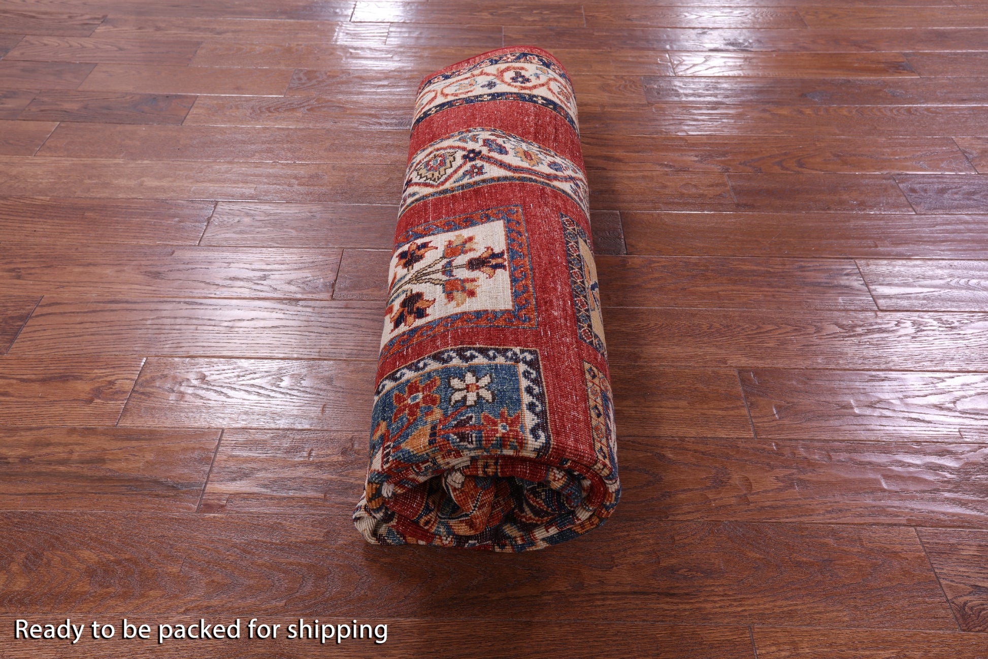 Red Garden Design Persian Hand Knotted Wool Rug - 5' 10" X 8' 0" - Golden Nile