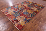 Super Kazak Handmade Wool Rug - 6' 8" X 9' 9" - Golden Nile