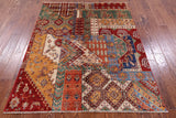 Super Kazak Hand Knotted Wool Rug - 5' 0" X 6' 5" - Golden Nile