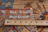 Super Kazak Hand Knotted Wool Rug - 5' 2" X 6' 9" - Golden Nile