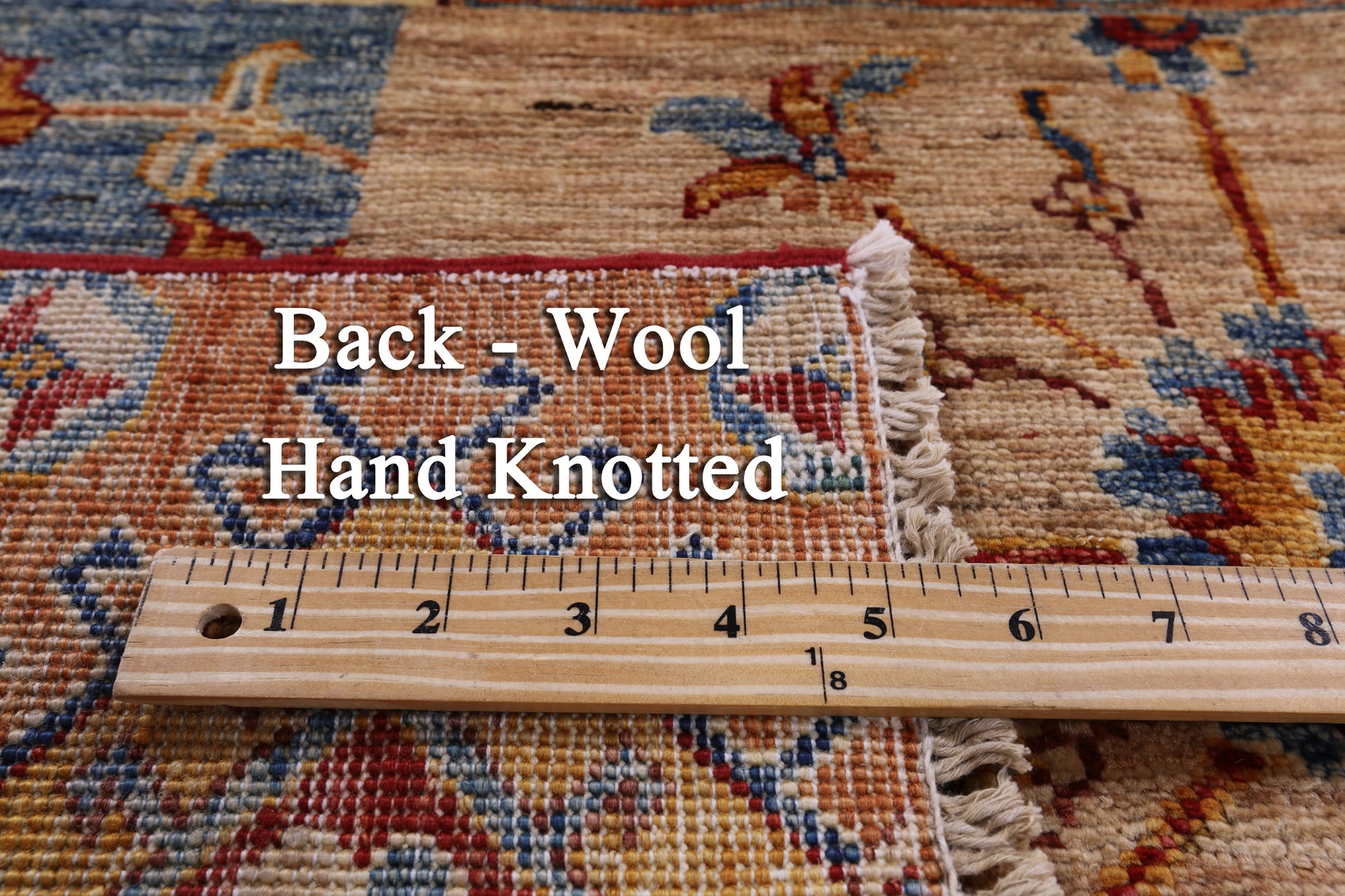 Super Kazak Hand Knotted Wool Rug - 5' 2" X 6' 9" - Golden Nile