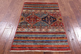 Khorjin Persian Gabbeh Hand Knotted Wool Rug - 2' 7" X 4' 0" - Golden Nile