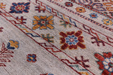 Tribal Persian Gabbeh Hand Knotted Wool Rug - 6' 3" X 9' 8" - Golden Nile