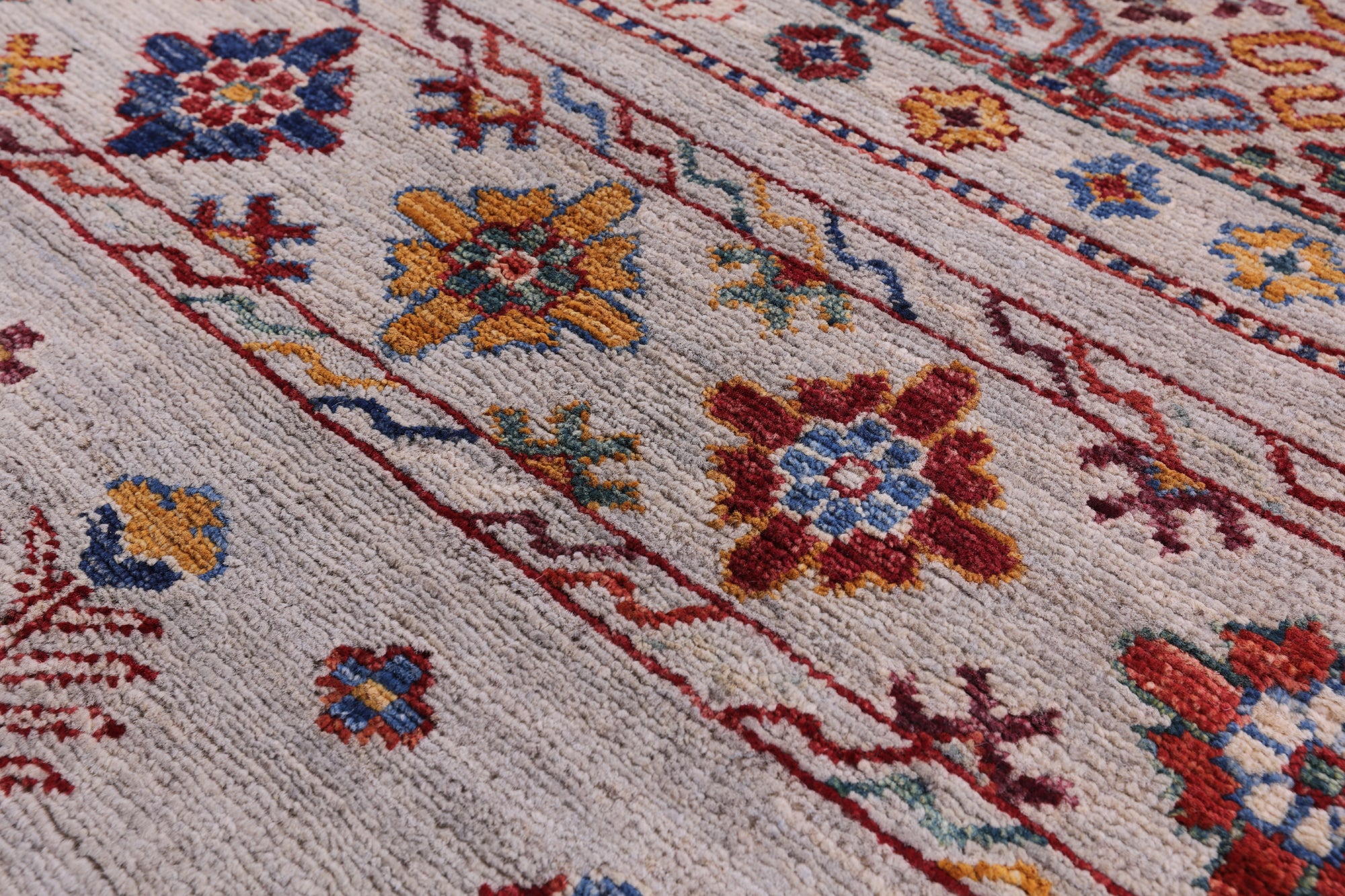Tribal Persian Gabbeh Hand Knotted Wool Rug - 6' 3" X 9' 8" - Golden Nile