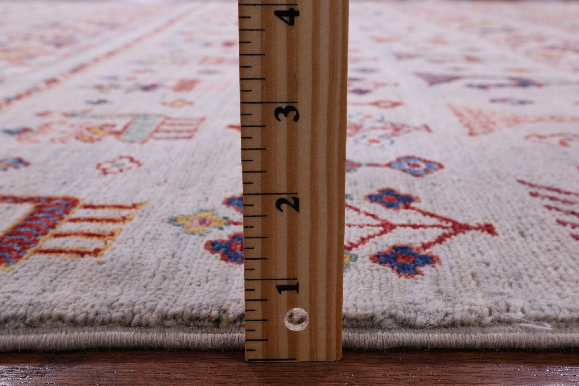 Tribal Persian Gabbeh Hand Knotted Wool Rug - 6' 3" X 9' 8" - Golden Nile