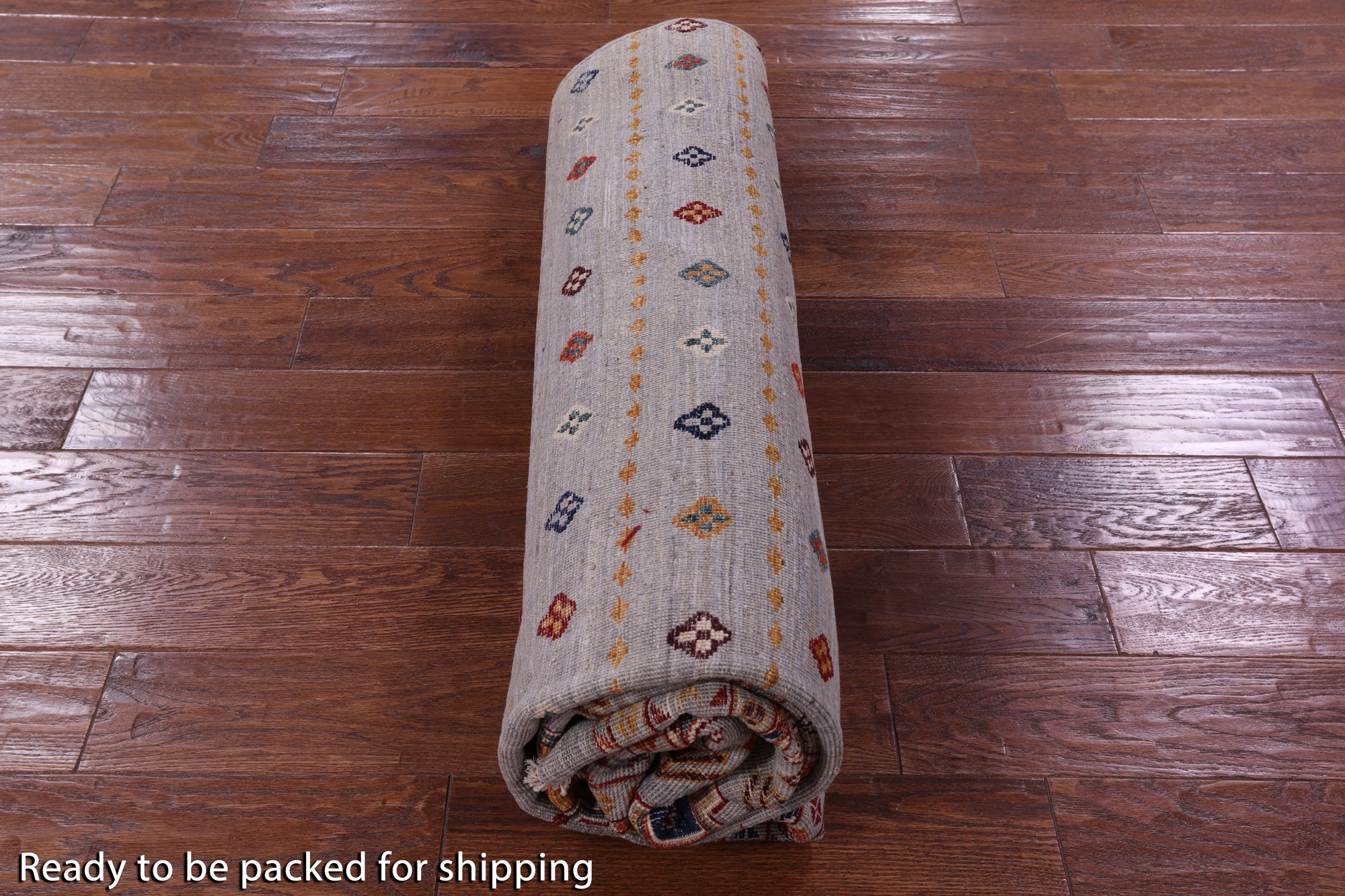 Khorjin Persian Gabbeh Hand Knotted Wool Rug - 6' 9" X 8' 1" - Golden Nile