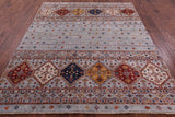 Khorjin Persian Gabbeh Hand Knotted Wool Rug - 6' 9" X 8' 1" - Golden Nile