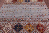 Khorjin Persian Gabbeh Hand Knotted Wool Rug - 6' 9" X 8' 1" - Golden Nile