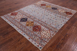 Khorjin Persian Gabbeh Hand Knotted Wool Rug - 6' 9" X 8' 1" - Golden Nile