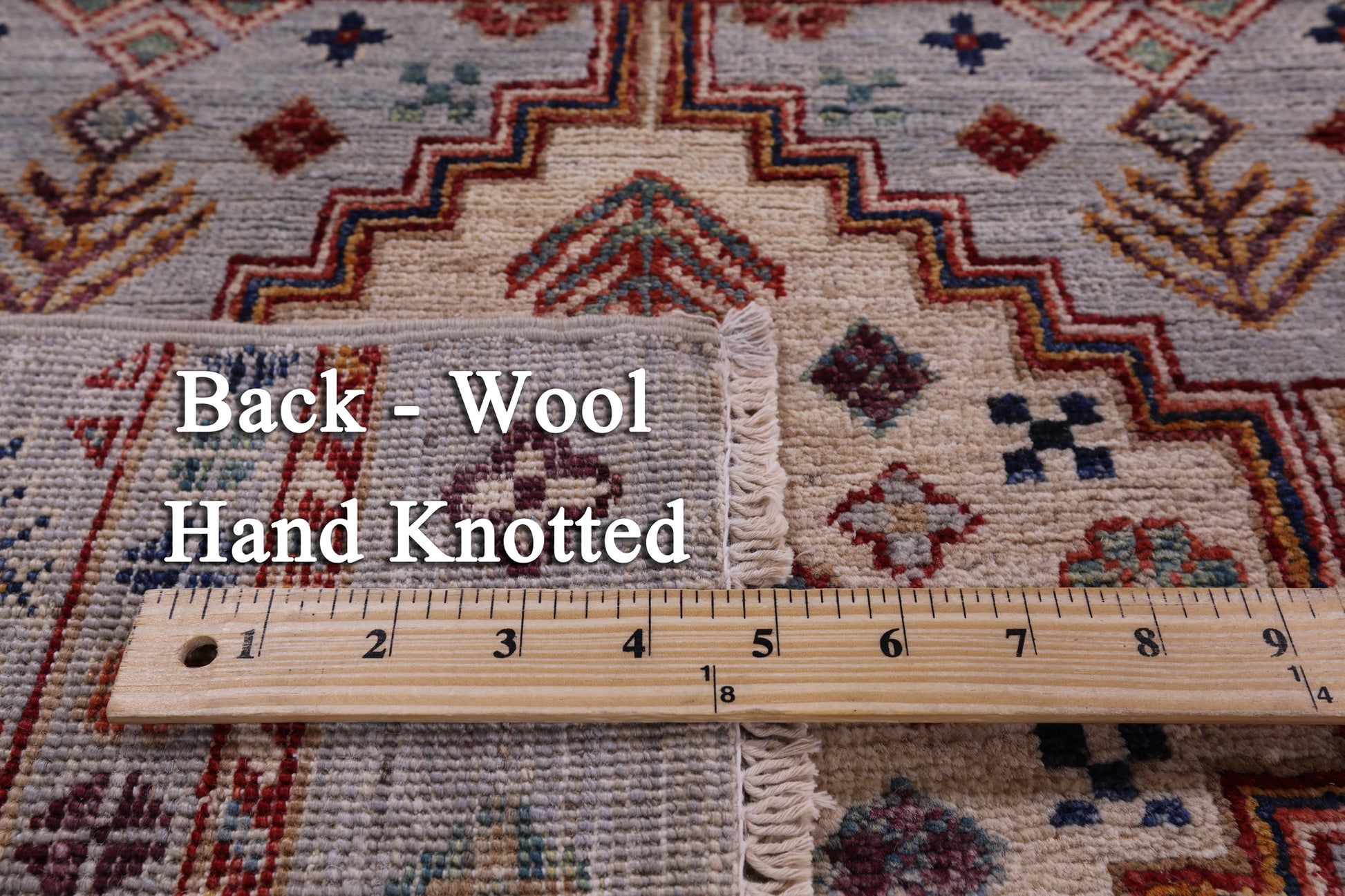 Khorjin Persian Gabbeh Hand Knotted Wool Rug - 6' 9" X 8' 1" - Golden Nile